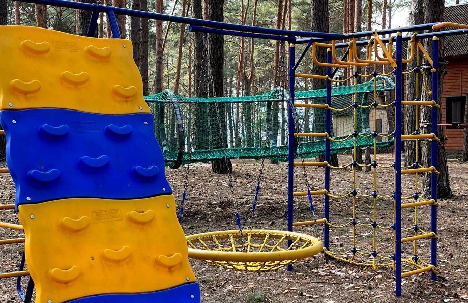 верёвочная канатная дорога на базе отдыха "Аркадия"