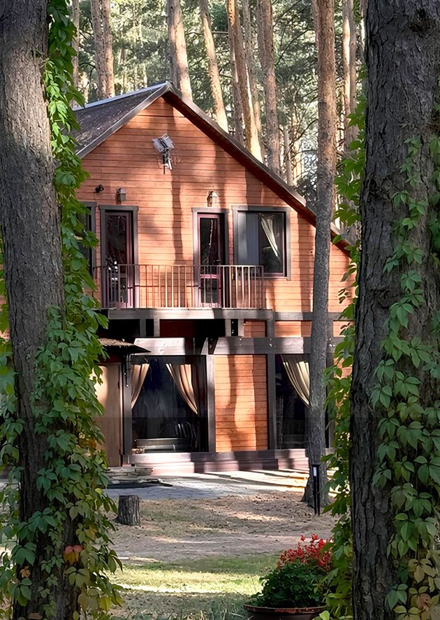 Коттедж на 12 человек на базе отдыха «Аркадия» в сосновом лесу