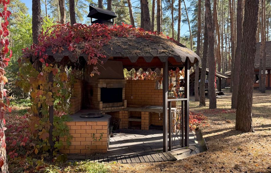 Мангальная зона на базе отдыха "Аркадия" на Белгородском водохранилище