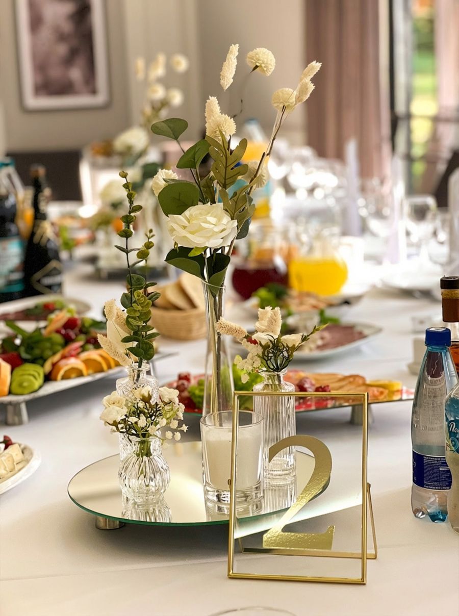 Уютный зал для небольшой свадьбы или банкета на 2 этаже ресторана «Аркадия»