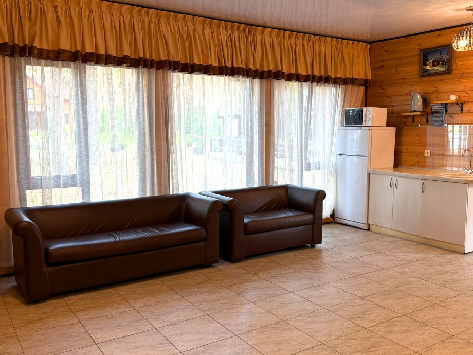 Каминная беседка для отдыха в прохладное время года на базе «Аркадия»